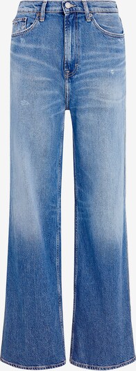 Tommy Jeans Jeans 'CLAIRE WIDE LEG' in marine blue / Blue denim / Red / White, Item view