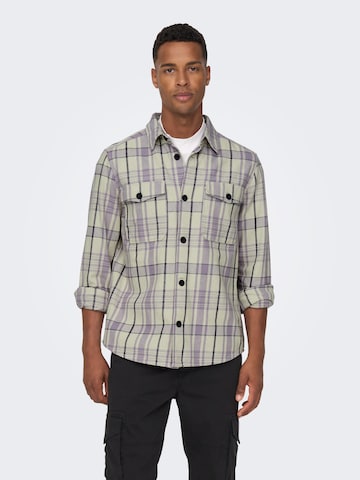 Only & Sons Regular Fit Skjorte 'Milo' i lilla: forside