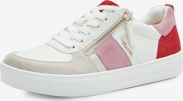 Baskets basses Tamaris en rouge : devant