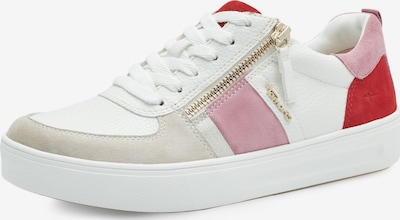 Tamaris Sneaker in 36 in pink / rot / weiß / naturweiß, Produktansicht
