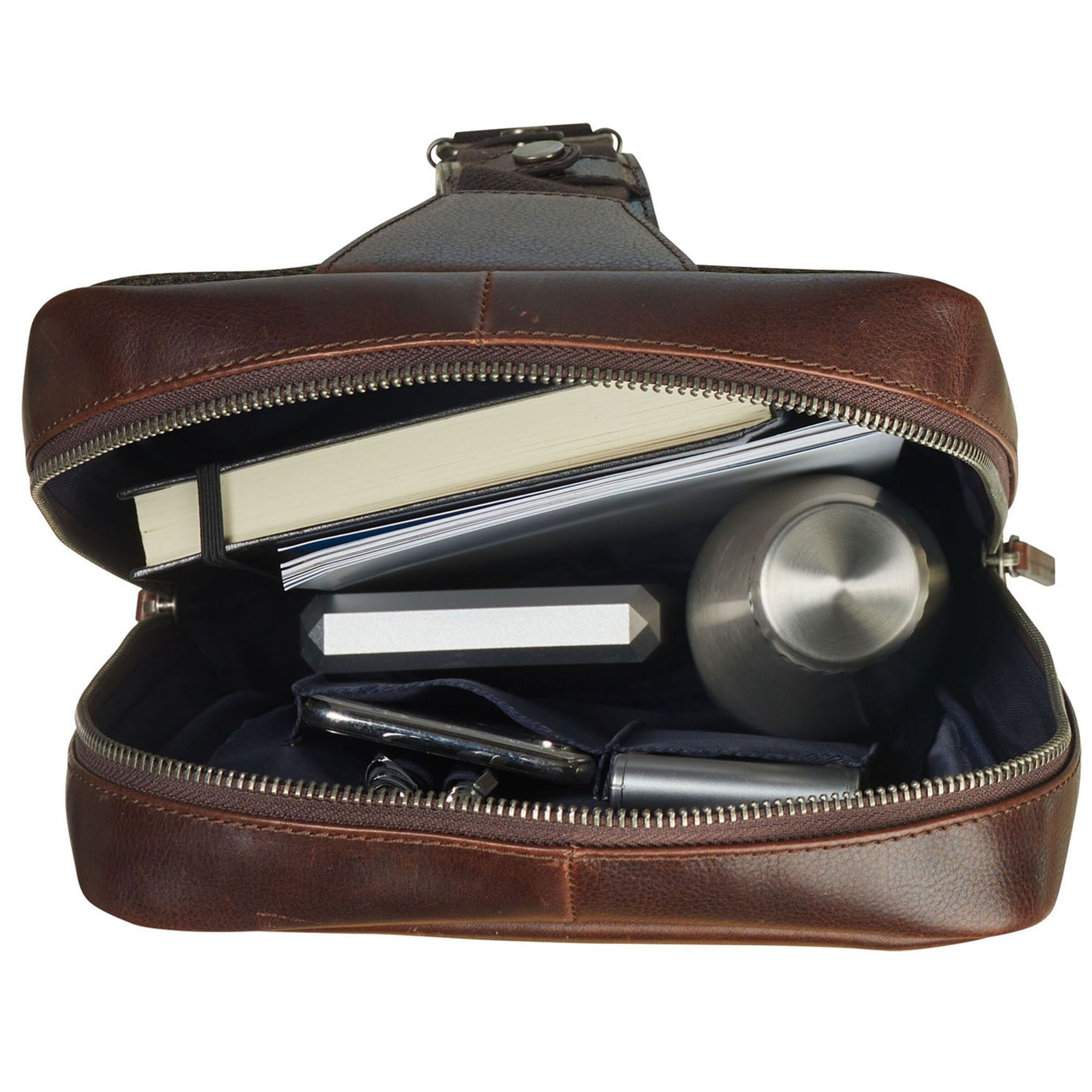 Sac à bandoulière 'Roma' LEONHARD HEYDEN en marron