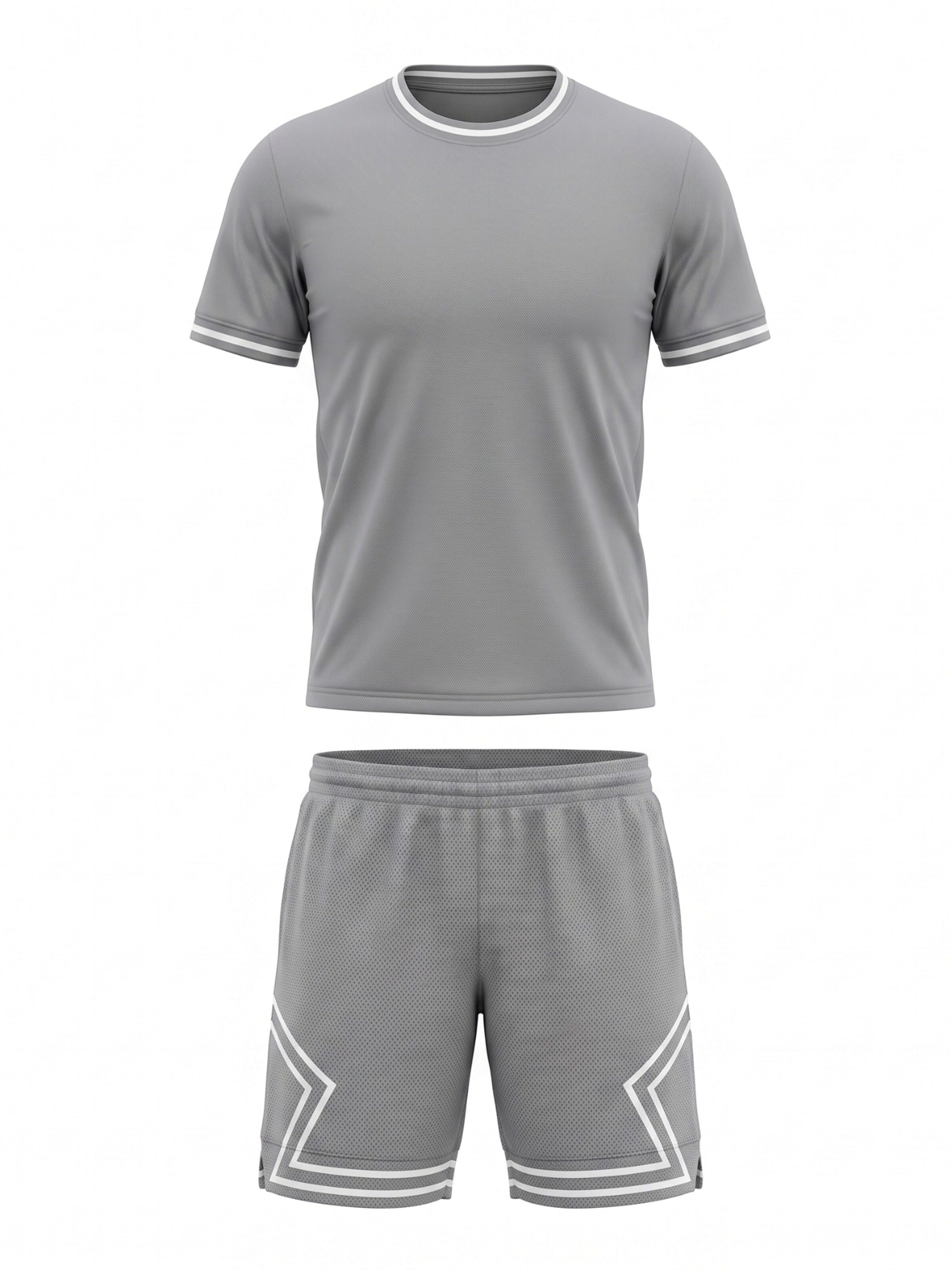 PANTONECLO Trainingspak 'ActiveFlex' in Grijs: voorkant