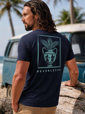 Neverless Shirt 'Greek Vase' in Blue