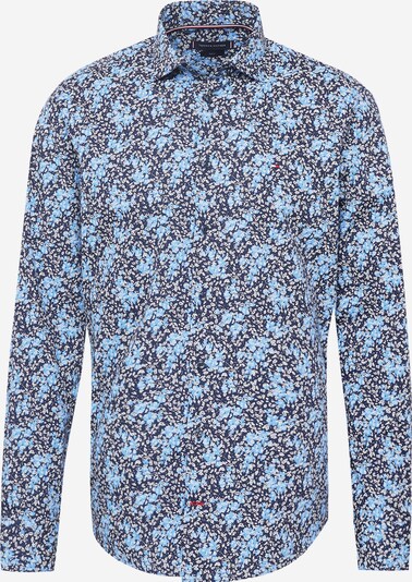 Tommy Hilfiger Tailored Skjorte i lyseblå / mørkeblå / hvit, Produktvisning