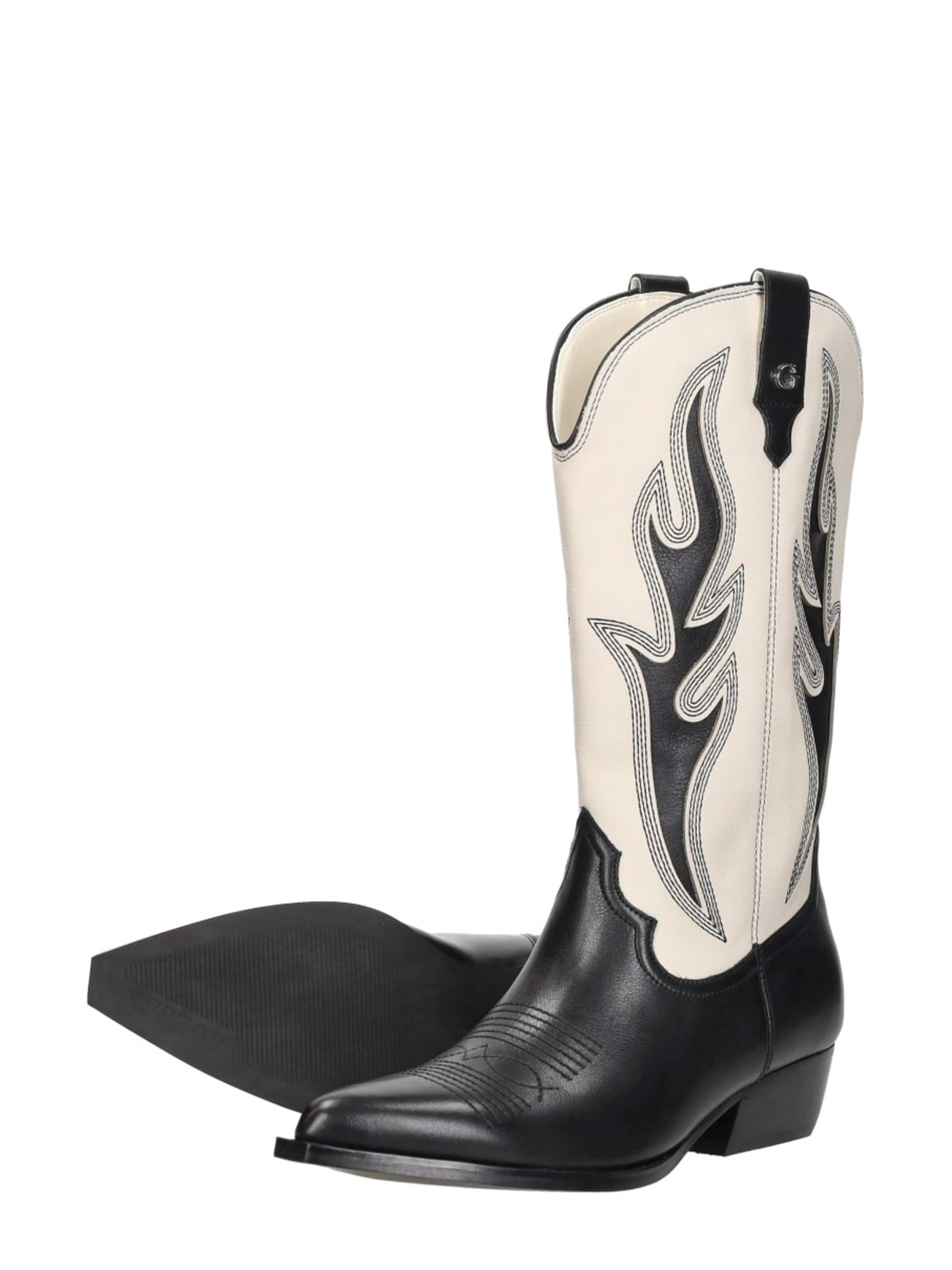 GUESS Cowboylaarzen 'Largena' in Zwart
