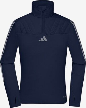 ADIDAS PERFORMANCE Athletic Sweatshirt in Blue: front