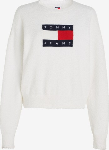 Tommy Jeans Πουλόβερ σε λευκό: μπροστά