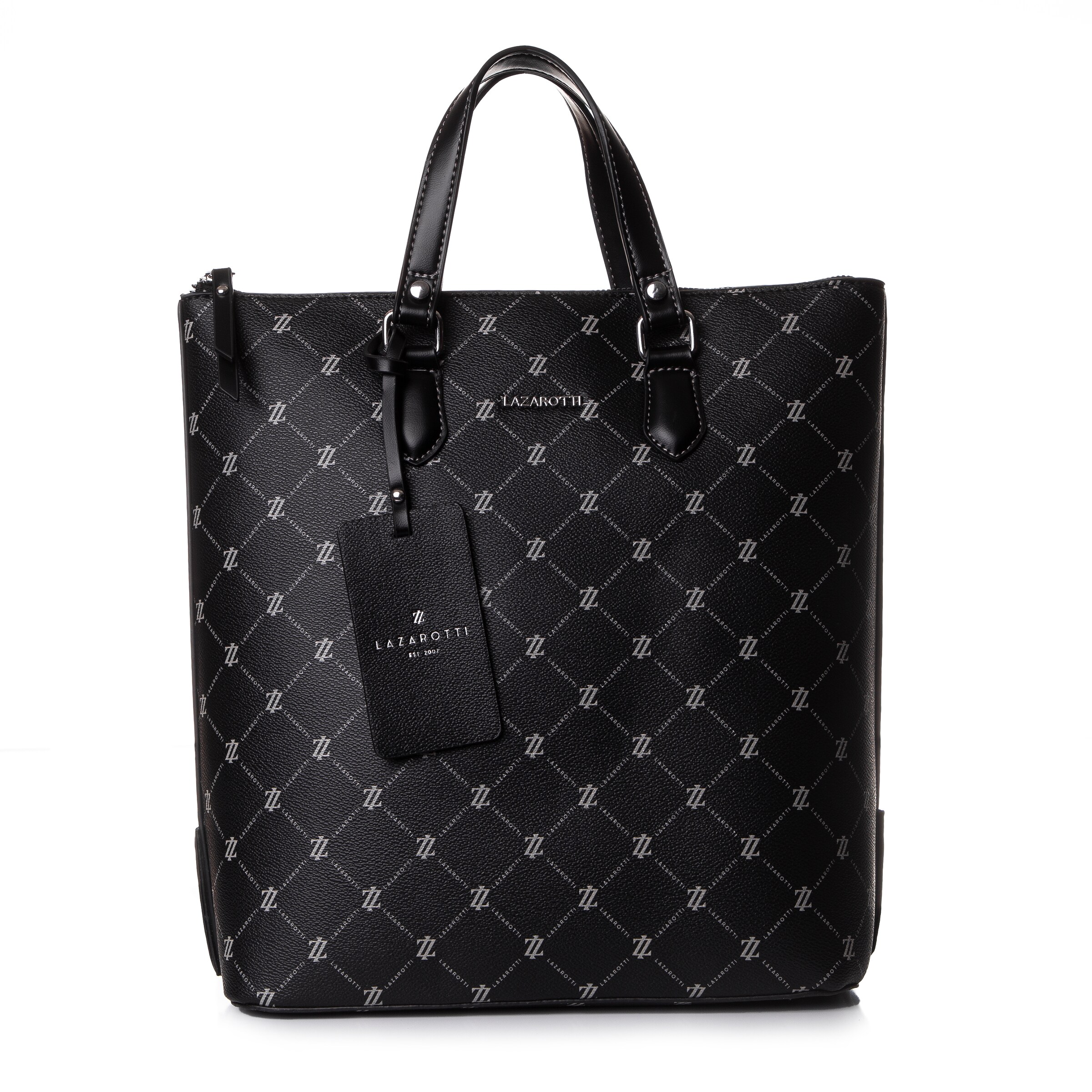 Zaino 'Palermo' di Lazarotti in nero: frontale