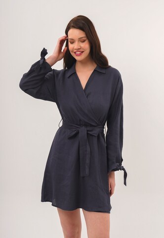 FRESHLIONS Kleid 'Joana' in Blau: Vorderseite