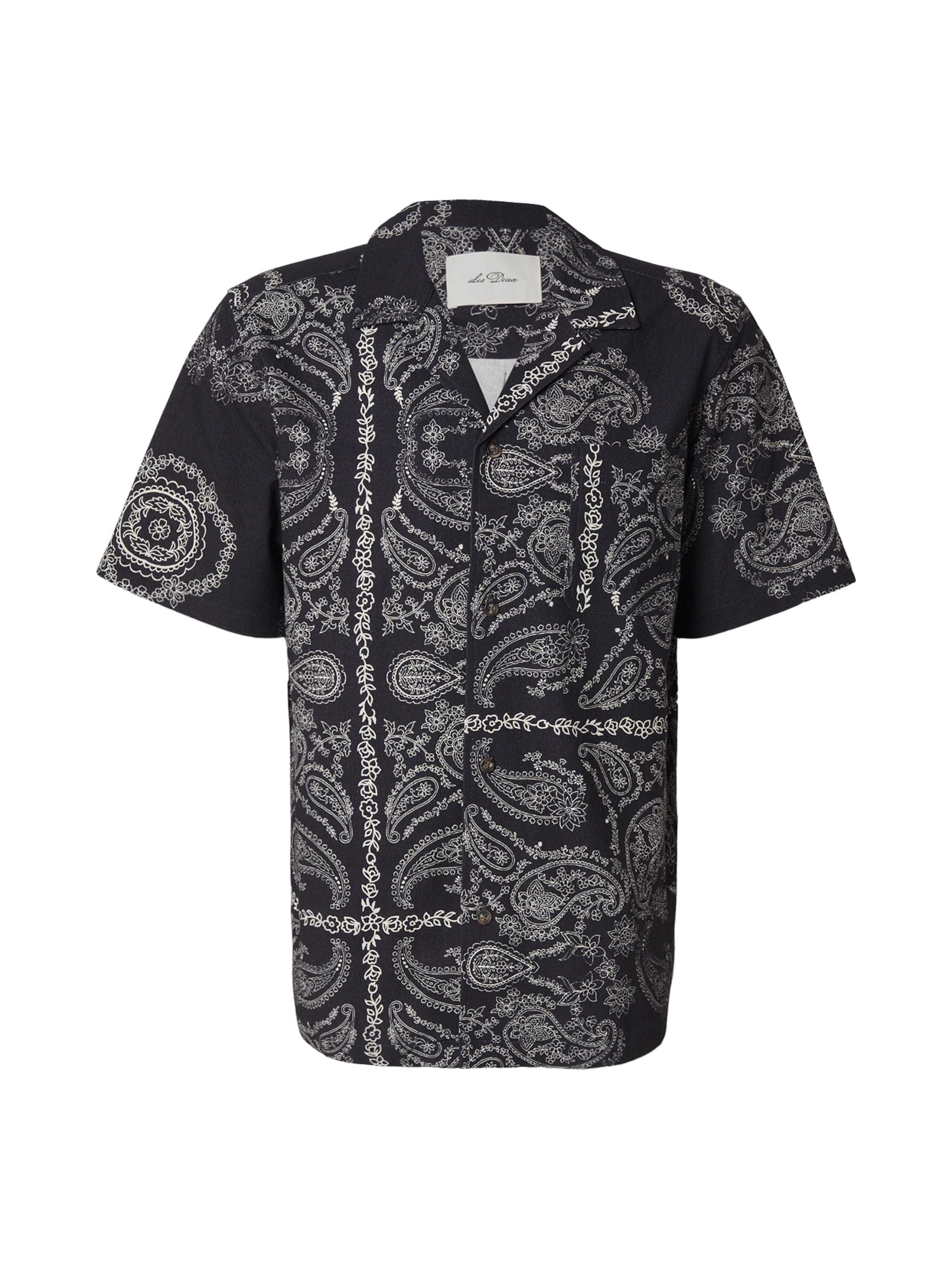 Les Deux - Ajuste confortable Camisa en negro: frente