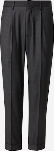 ABOUT YOU x Kevin Trapp Regular Pleat-Front Pants in Grey: front