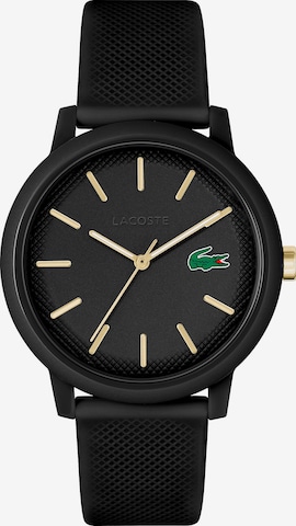 LACOSTE Analog klocka i svart: framsida