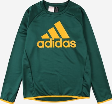 ADIDAS PERFORMANCE Sport sweatshirt i grön: framsida