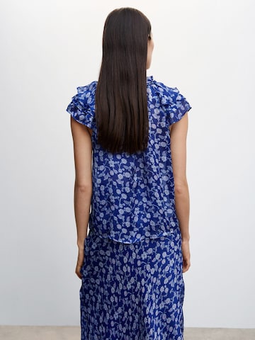 MANGO Bluse 'FLORI' in Blau