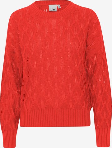 Pullover 'Marnas' di ICHI in rosso: frontale