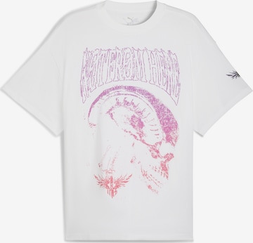 T-Shirt fonctionnel 'LaMelo' PUMA en blanc : devant