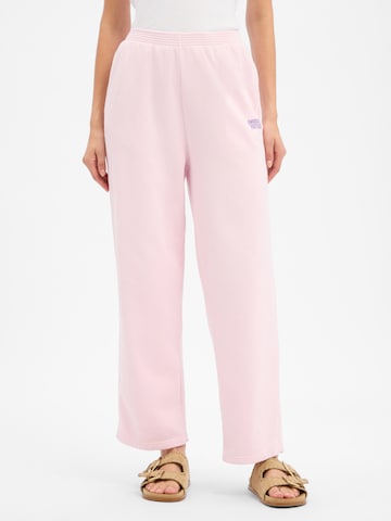 AMERICAN VINTAGE Loosefit Broek 'Plizzy' in Roze: voorkant