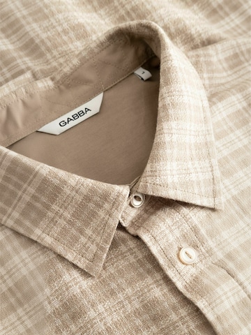 GABBA Comfort Fit Shirt ' sven ' in Beige