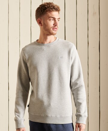 Superdry Sweatshirt in Grijs: voorkant