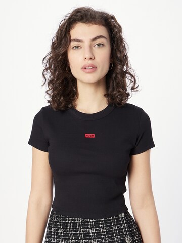 HUGO Shirt 'Deluisa' in Black: front