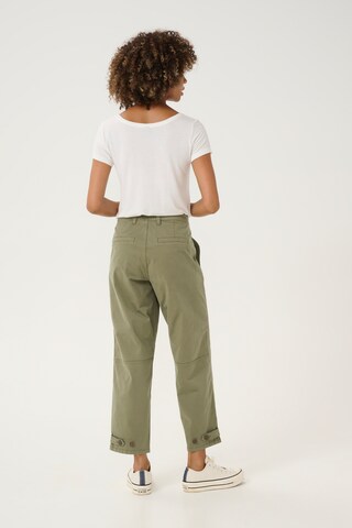 Loosefit Pantalon 'CUally Brita' CULTURE en vert
