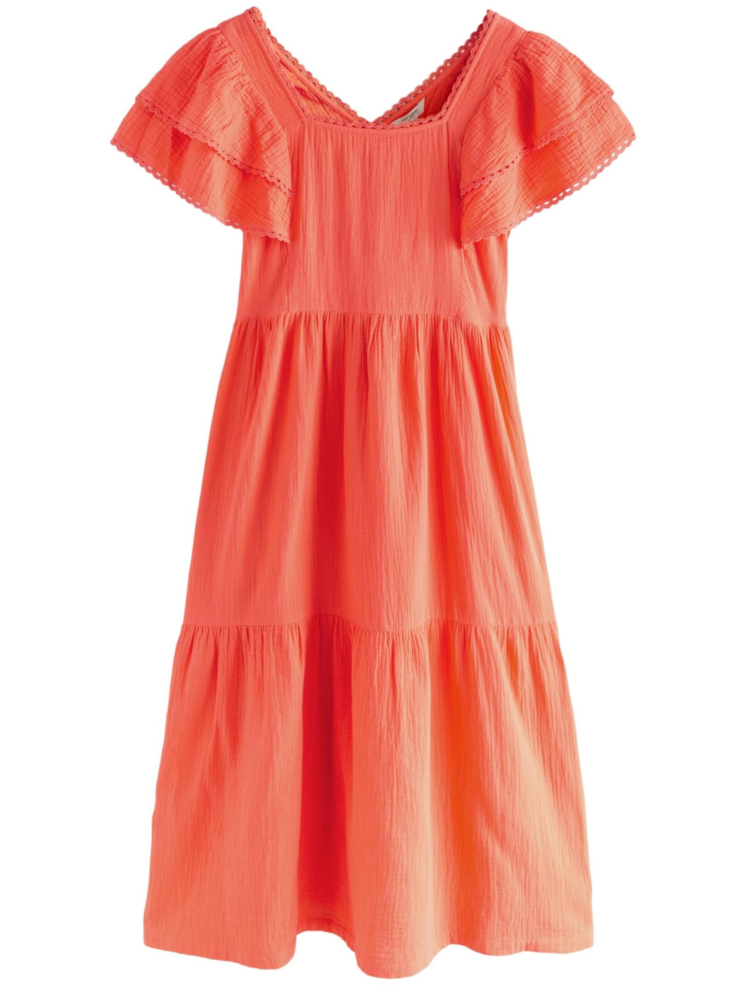 LAURA ASHLEY Kleid in Orange: Vorderseite