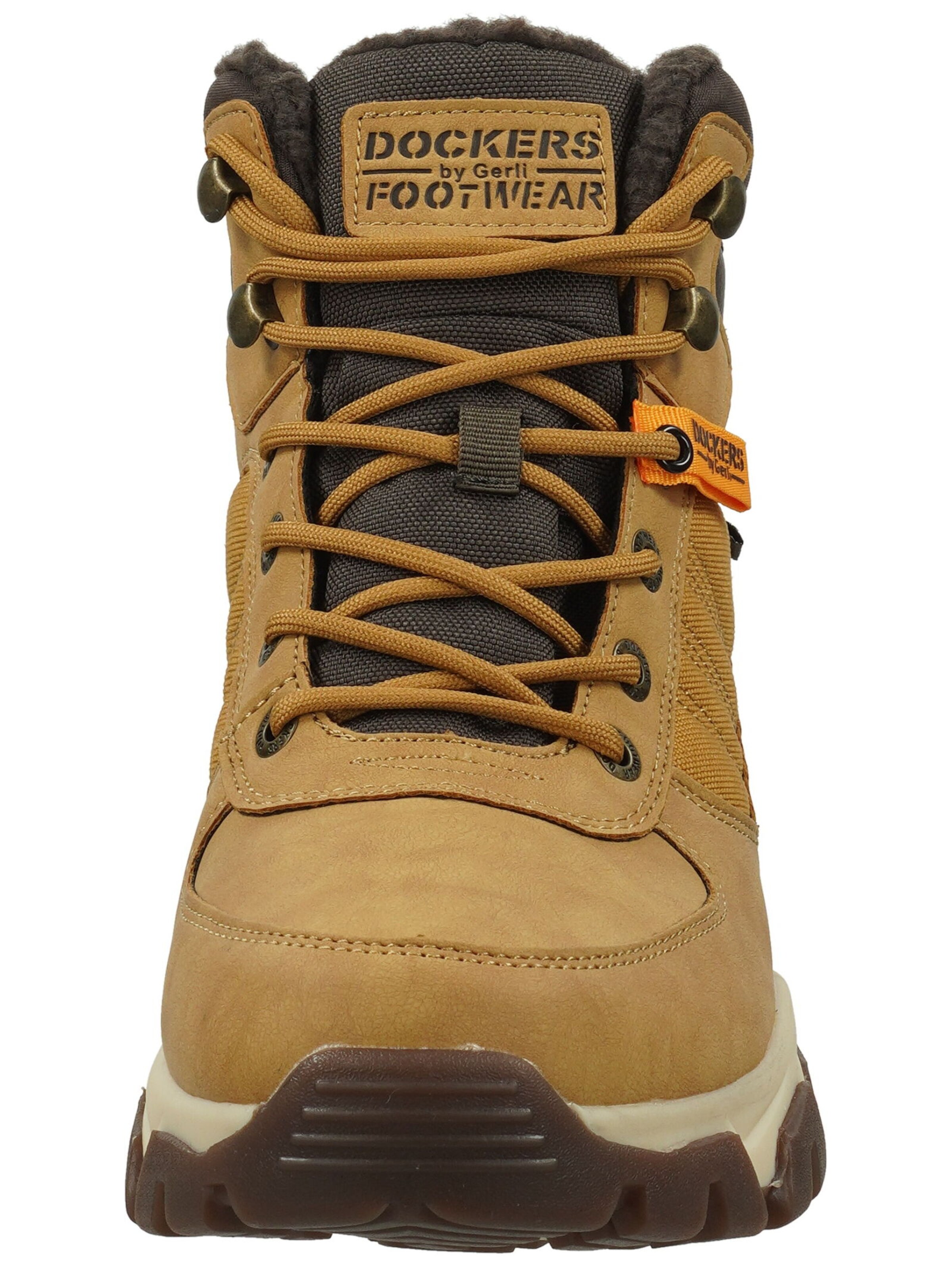 Dockers by Gerli Lace-Up Boots in Yellow