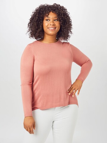 Pullover 'Vica' di Vero Moda Curve in rosa: frontale