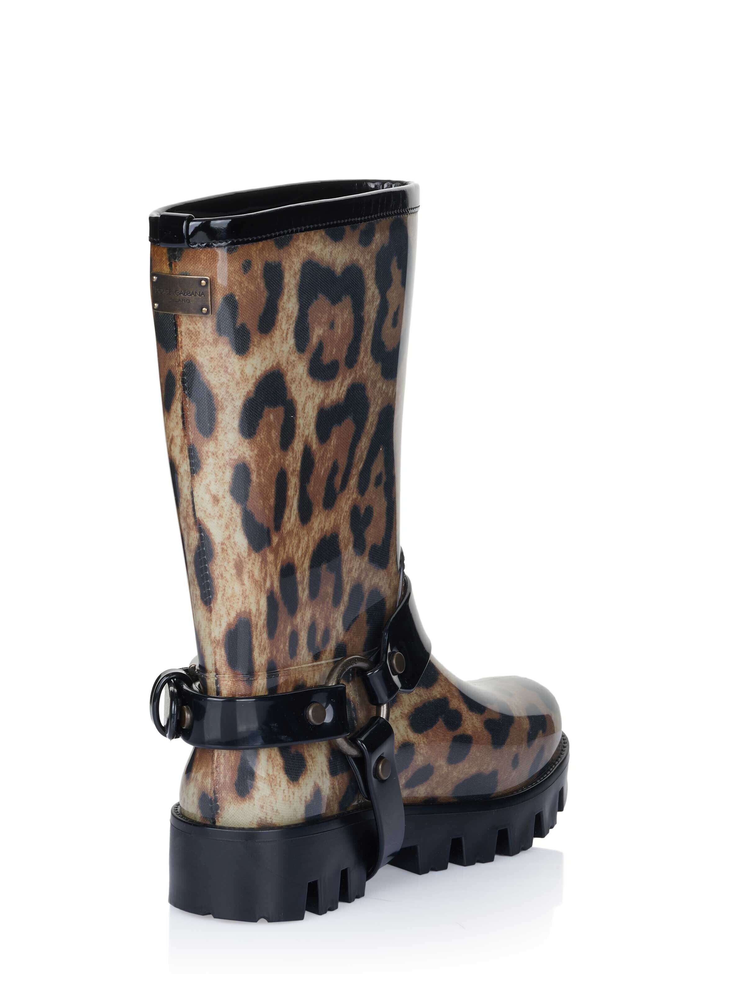 DOLCE & GABBANA Regenlaarzen 'Dolce & Gabbana Stiefel' in Bruin