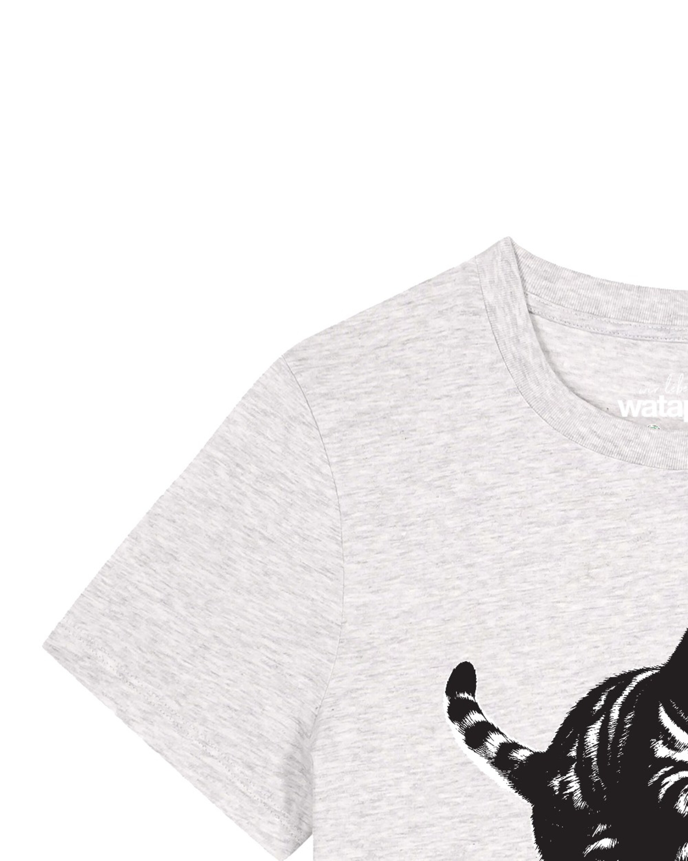 Watapparel Shirt 'Savage Cat' in Wit