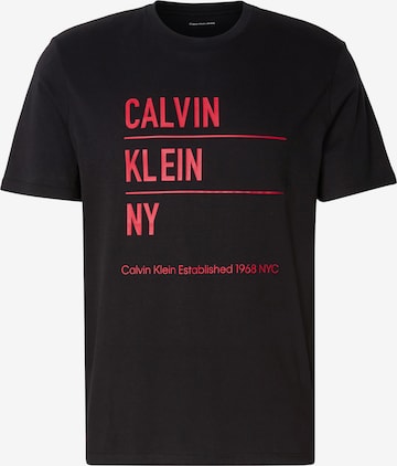 Calvin Klein Jeans Tričko – černá: přední strana