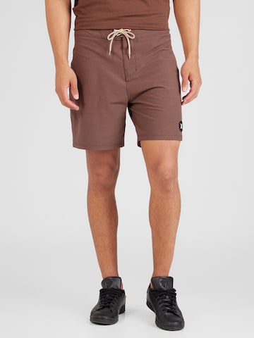 Regular Boardshorts Hurley en marron : devant