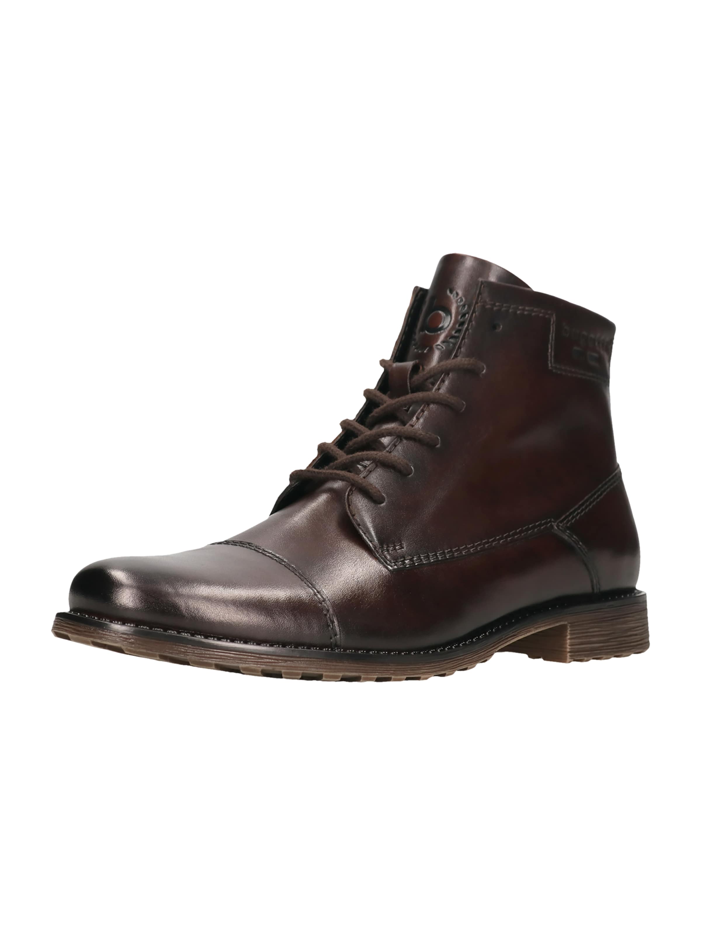 Bottines à lacets bugatti en marron : devant