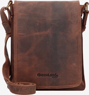 Greenland Nature Crossbody Bag 'Montenegro' in Brown: front