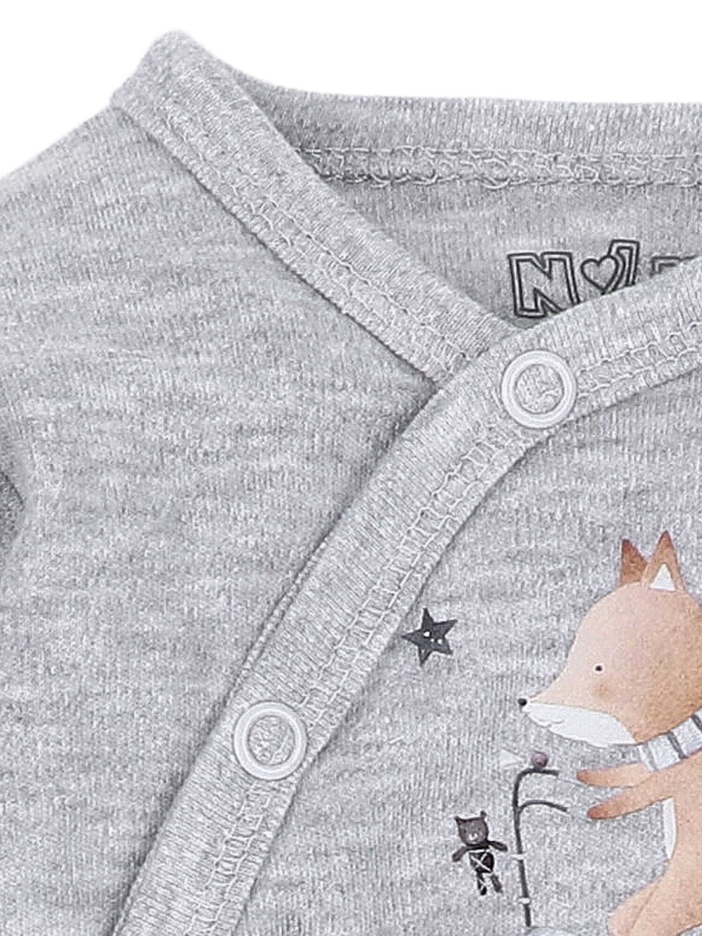 NINI Romper/Bodysuit 'Fuchs' in Grey