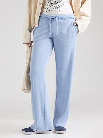 Monki Regular Trousers in Blue: front