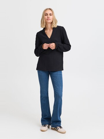 PULZ Jeans Bluse 'Ebba' in Schwarz