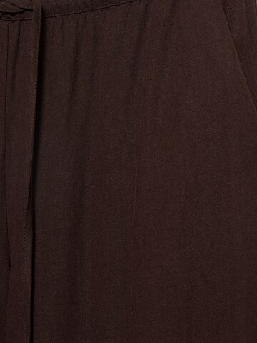 Pull&Bear Wide Leg Bukser i brun