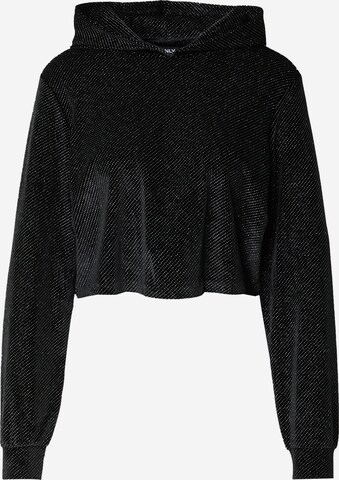 ONLY Sweatshirt 'BLING' in Zwart: voorkant