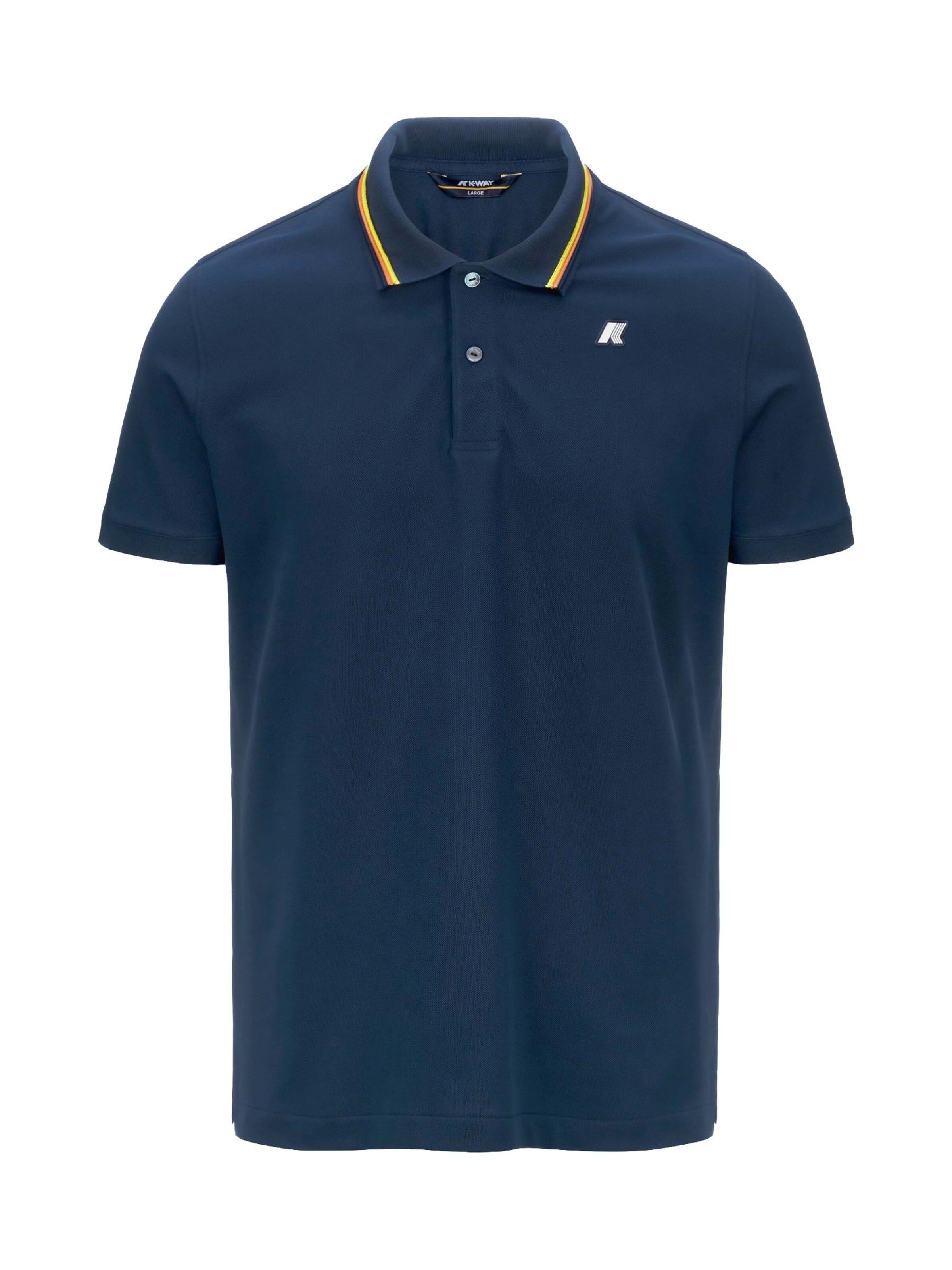 K-Way Shirt 'JUD PIQUE SLIM'‌‌‌‌‌‌‌‌ in Blau: Vorderseite