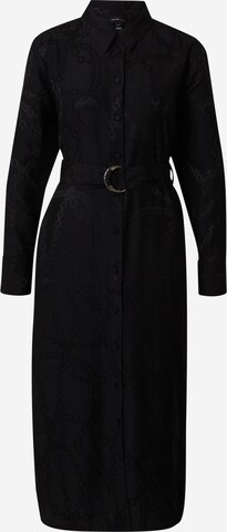 Robe-chemise River Island en noir : devant