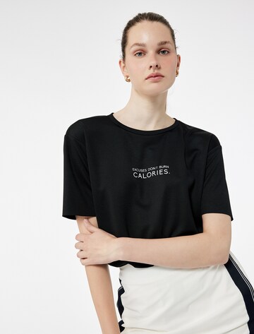 Koton Oversized Shirt in Black: front