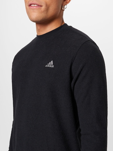 ADIDAS GOLF Athletic Sweatshirt in Black