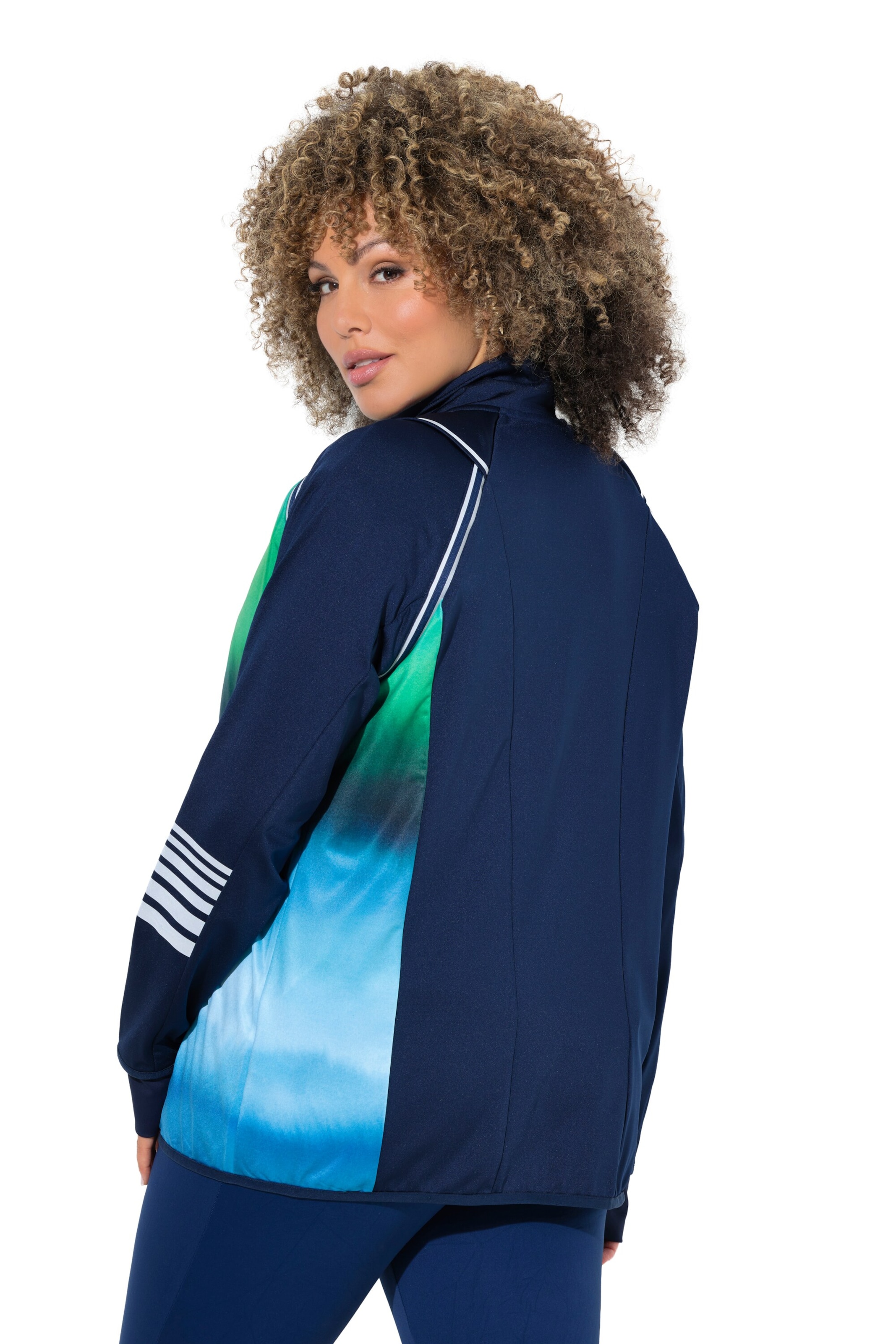 Ulla Popken Sweat jacket in Blue