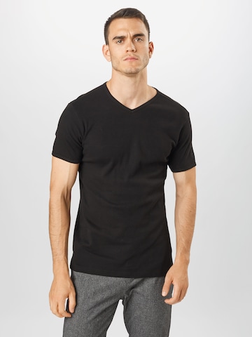 Petrol Industries - Ajuste regular Camiseta en negro: frente