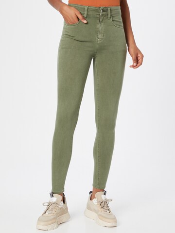 American Eagle Jeans '4456 SUPER HIGH RISE' in Green: front