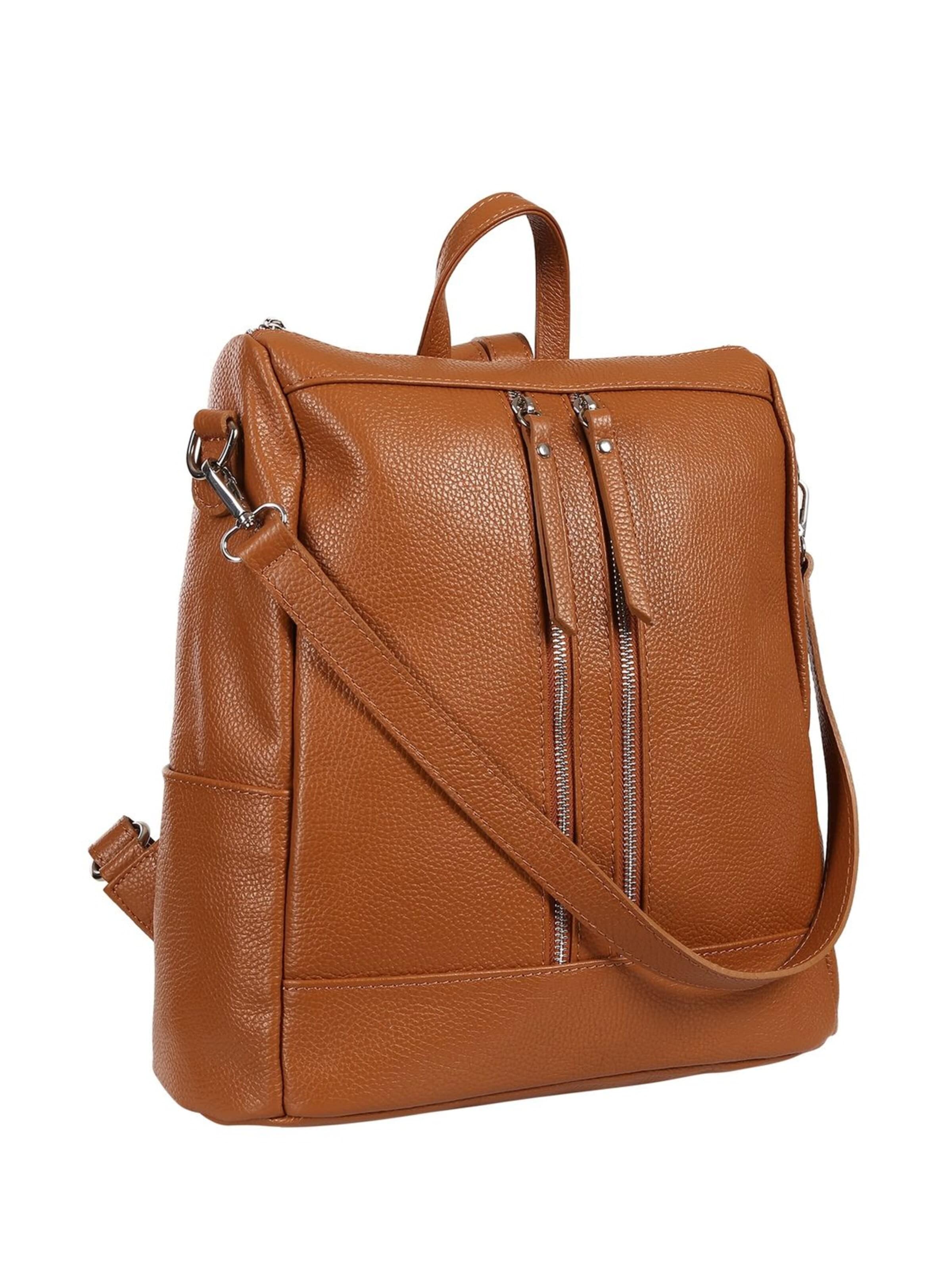Sac à dos Toscanto en marron : devant