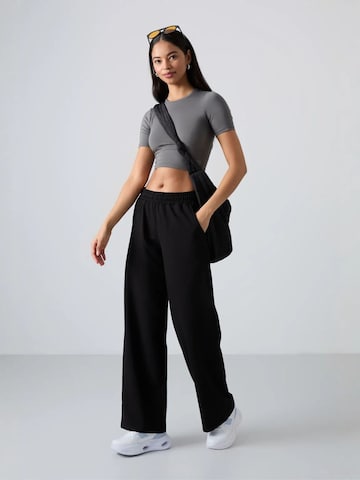 Tommy Life Wide leg Workout Pants in Black