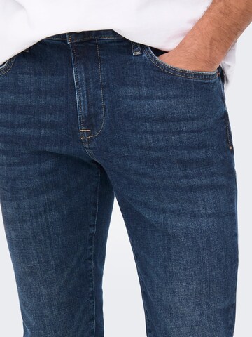 Only & Sons Baggy Jeans 'Loom' in Blue