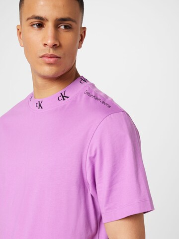 Calvin Klein Jeans Koszulka w kolorze fioletowy